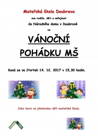 Vánoční pohádka mateřské školy