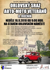 Sraz auto-moto veteránů v Doubravě