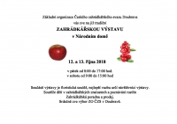 Zahrádkářská výstava v Národním domě v Doubravě