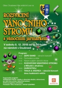 Rozsvícení vánočního stromu s vánočním jarmarkem