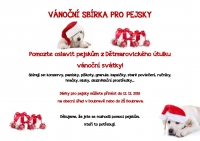 Vánoční sbírka pro pejsky
