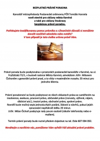 BEZPLATNÁ PRÁVNÍ PORADNA 