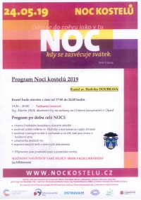 NOC KOSTELŮ v Doubravě