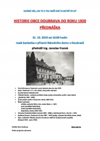 Přednáška o historii naší obce