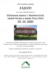 Zájezd pro seniory a případný doprovod