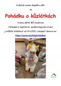 Děti z mateřské školy natočily pohádku