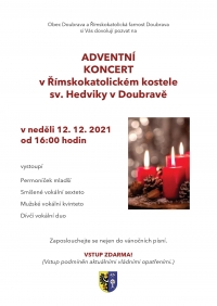 Adventní koncert v kostele sv. Hedviky v Doubravě