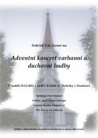 Dobročinný adventní koncert na podporu kostela sv. Hedviky