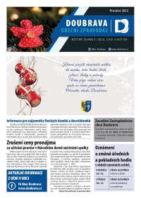 Elektronická verze obecního zpravodaje 12/2022