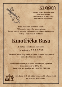 Pozvánka na kulturní akci - Pochování basy