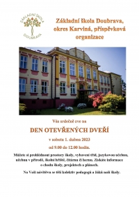 Den otevřených dveří ZŠ Doubrava