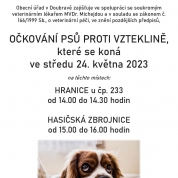 Očkování psů proti vzteklině