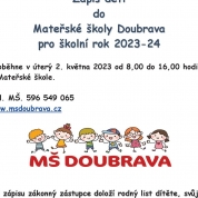 Zápis dětí do mateřské školy